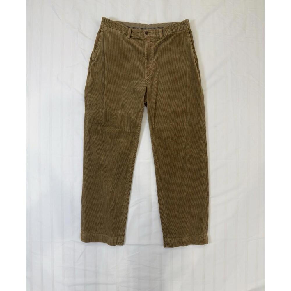 Vintage Polo Ralph Lauren Classic Tan Corduroy Preston Pants Men’s Size 34/30